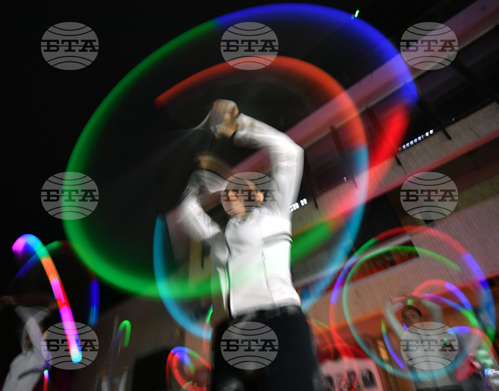 Разград - часът на Земята - светлинно шоу