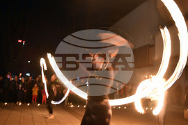 Разград - часът на Земята - светлинно шоу