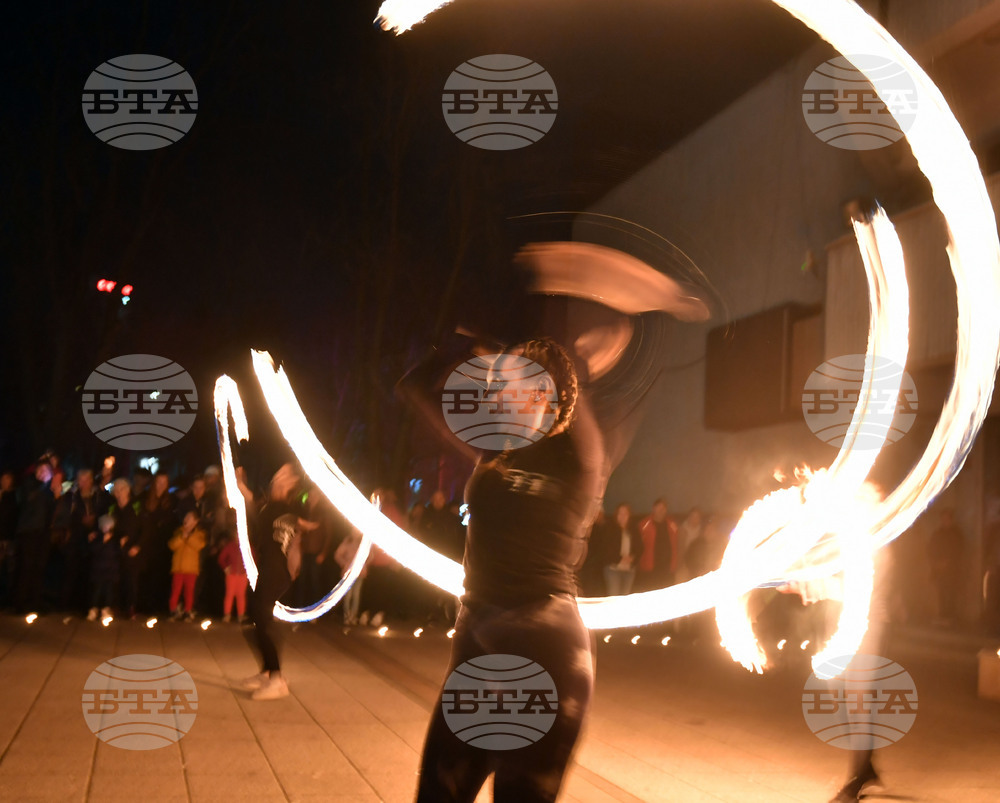 Разград - часът на Земята - светлинно шоу