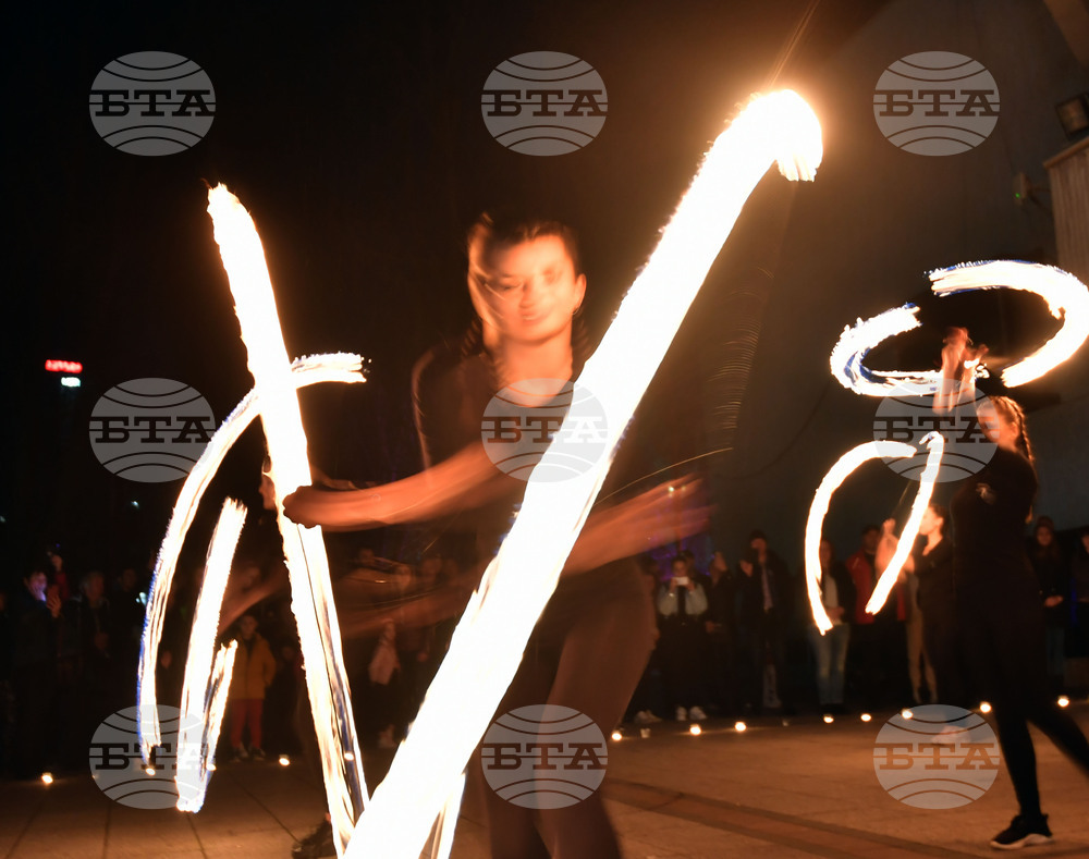 Разград - часът на Земята - светлинно шоу