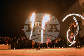 Разград - часът на Земята - светлинно шоу