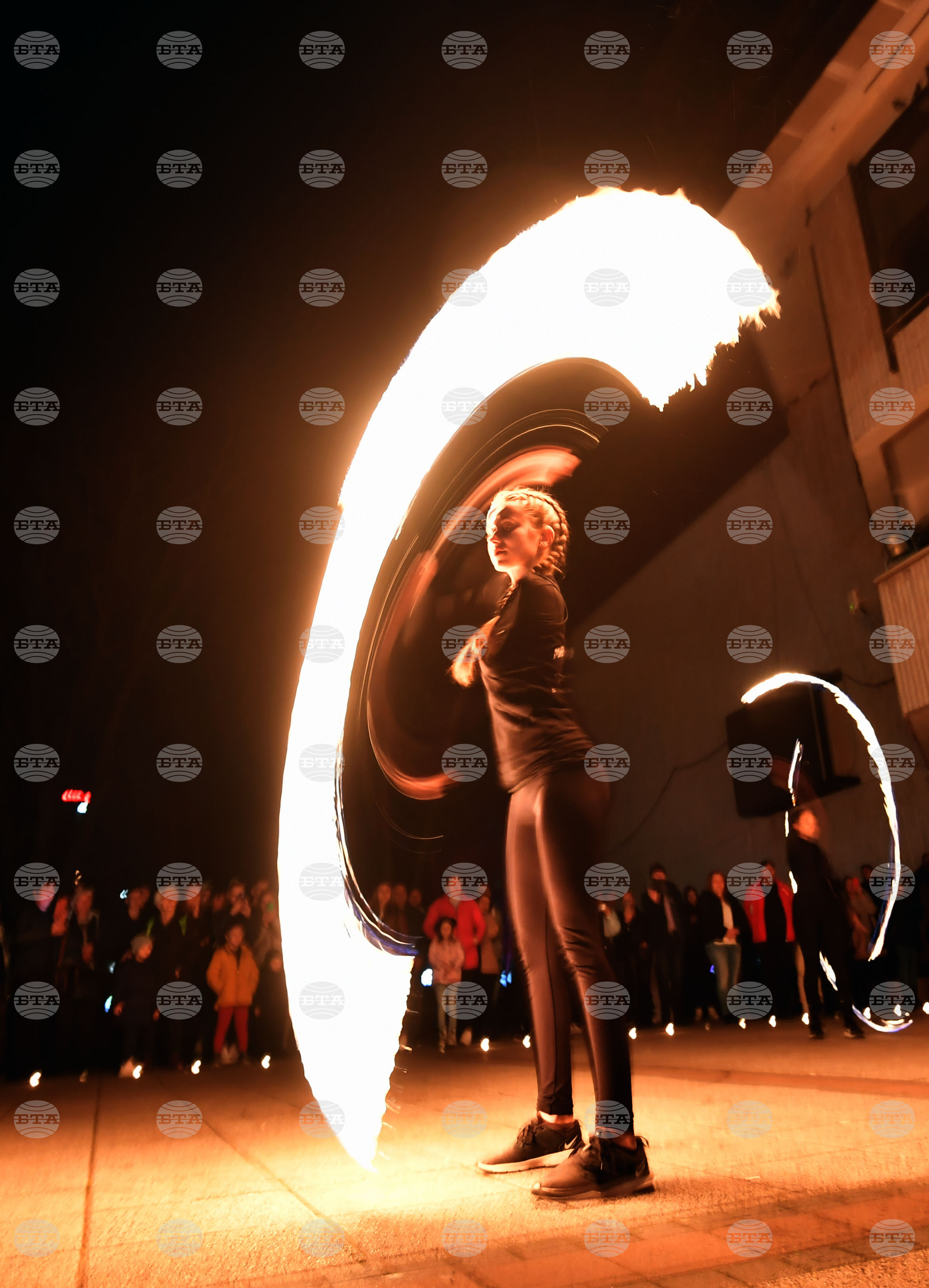 Разград - часът на Земята - светлинно шоу