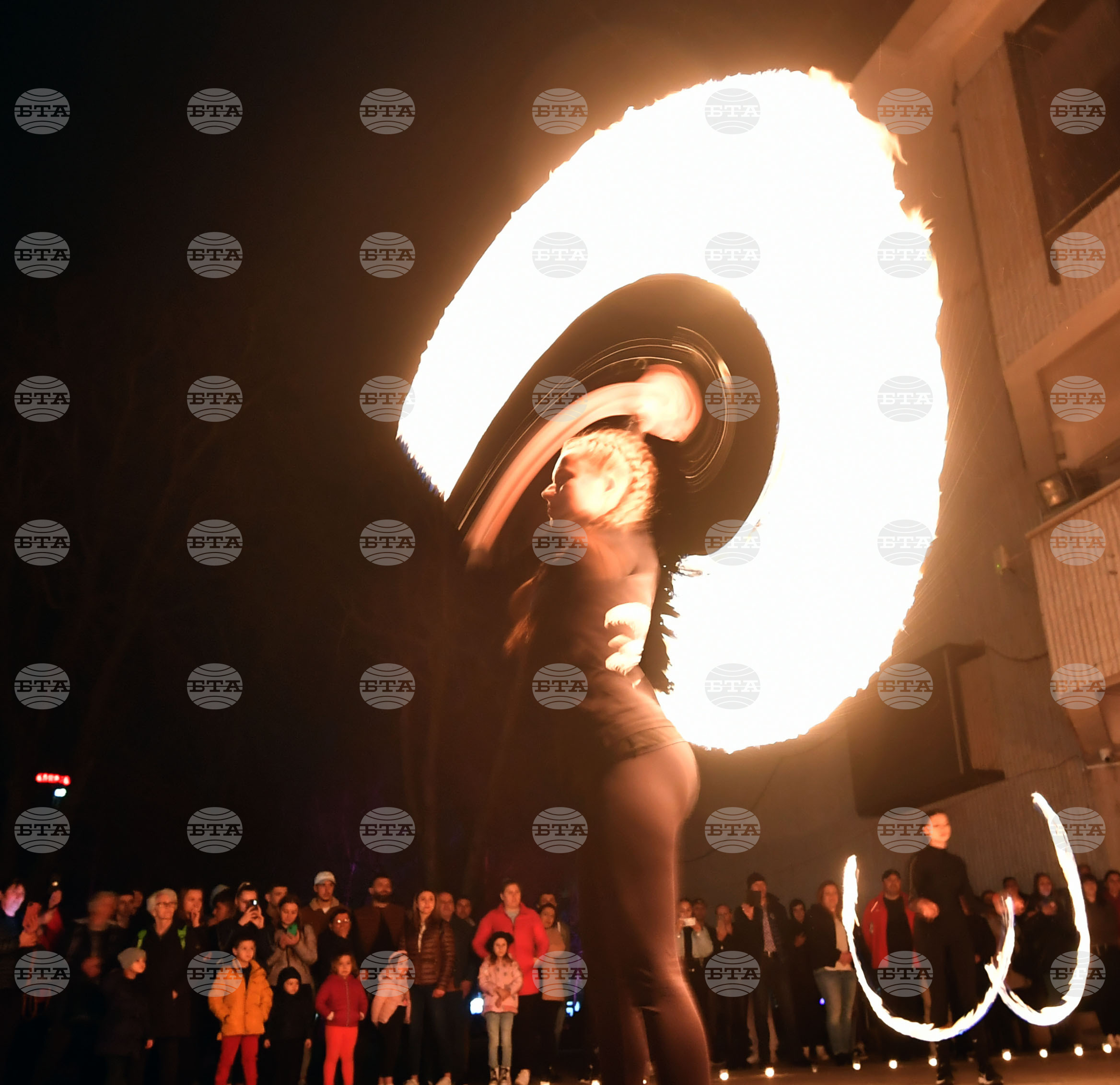 Разград - часът на Земята - светлинно шоу