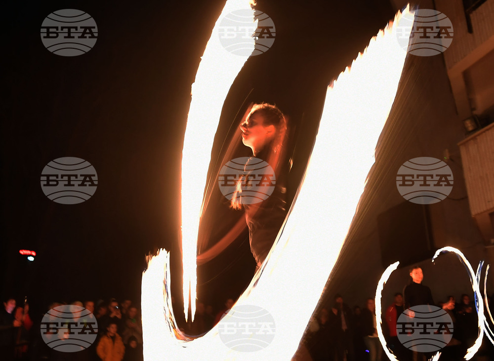 Разград - часът на Земята - светлинно шоу