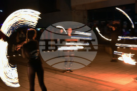 Разград - часът на Земята - светлинно шоу