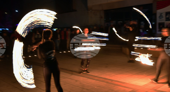 Разград - часът на Земята - светлинно шоу