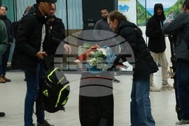 Летище „Васил Левски“ - биатлонисти - посрещане