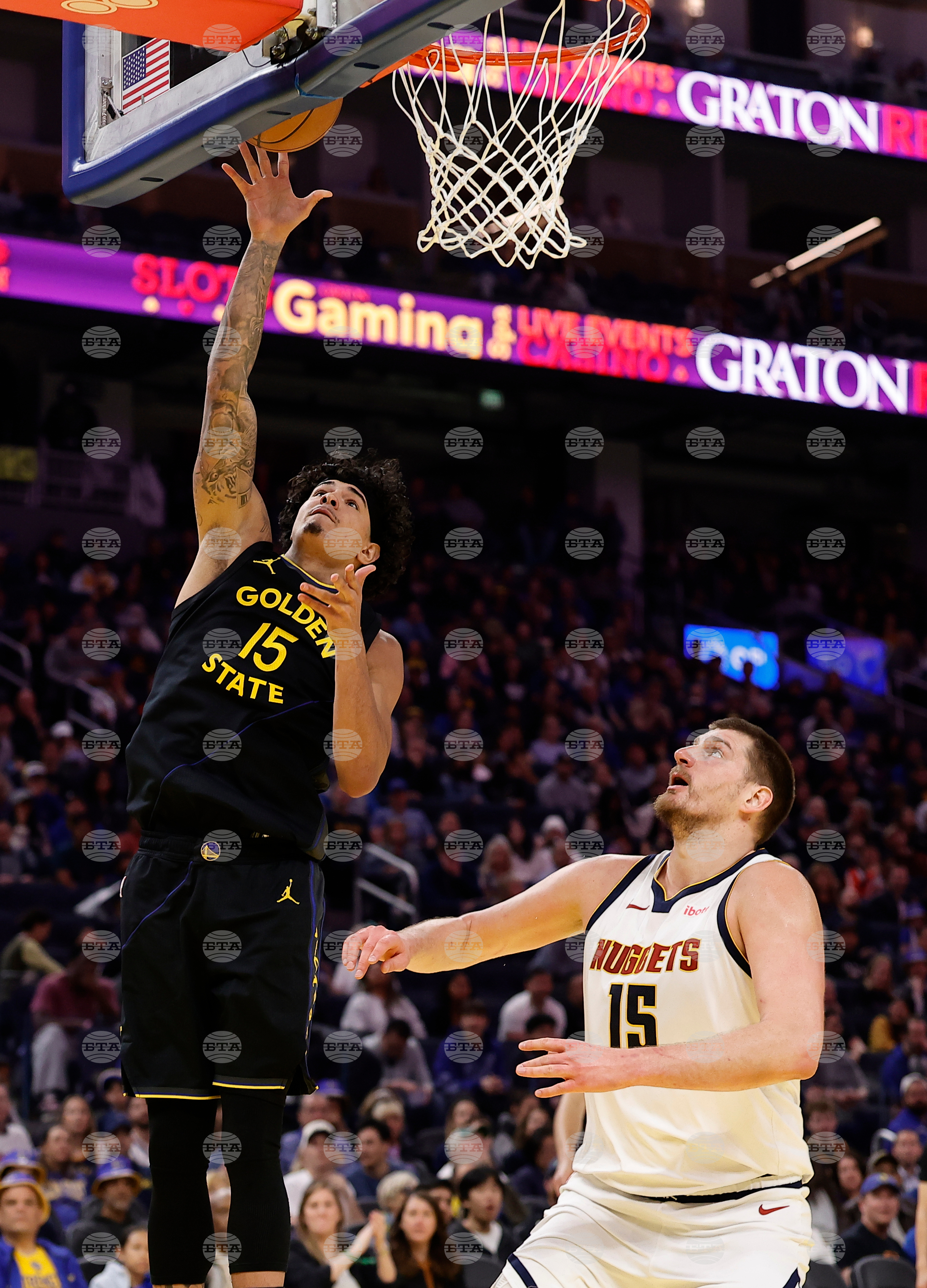 Nuggets Warriors Basketball