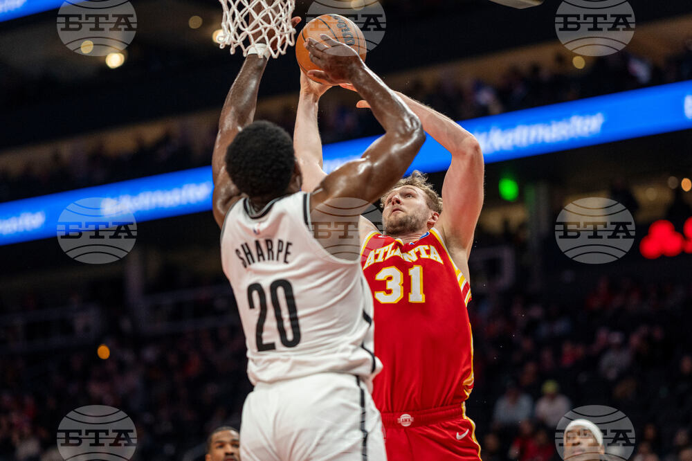 Nets Hawks Basketball