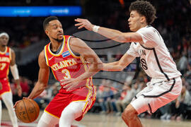 Nets Hawks Basketball