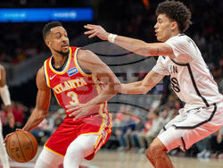 Nets Hawks Basketball