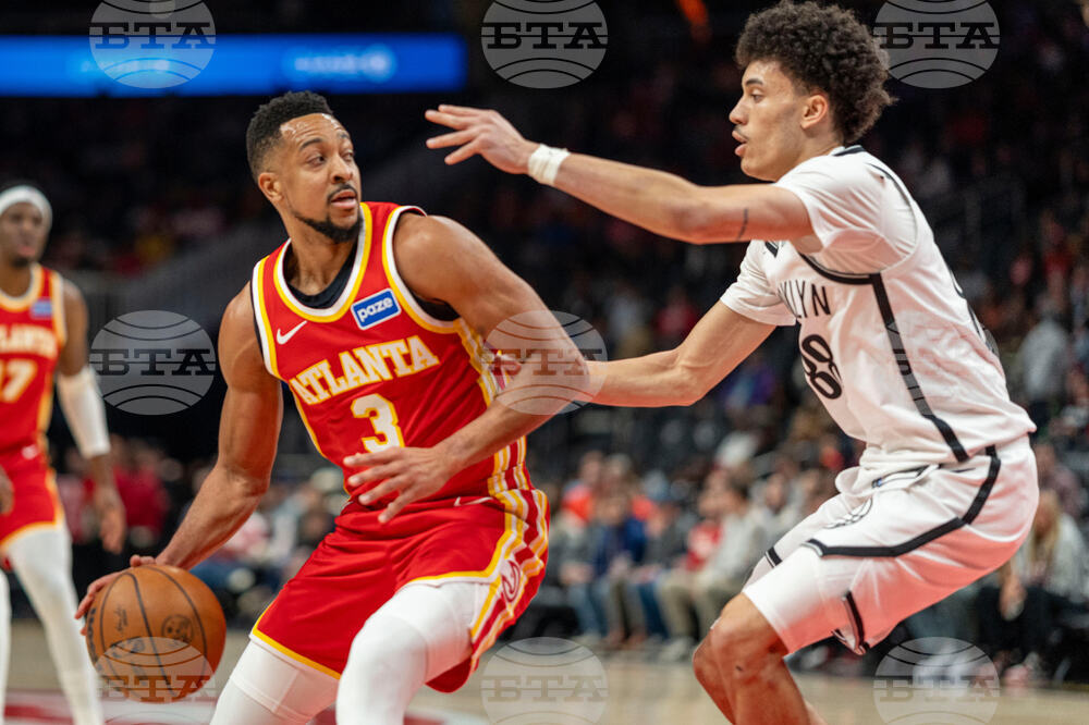 Nets Hawks Basketball