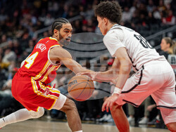 Nets Hawks Basketball