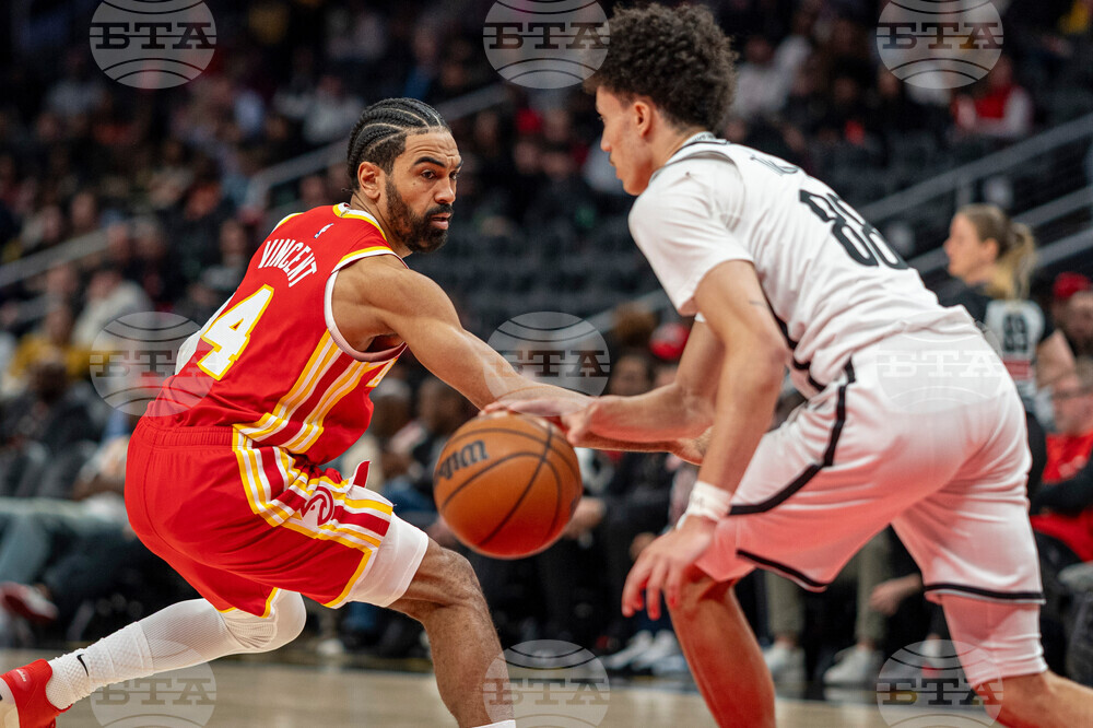 Nets Hawks Basketball