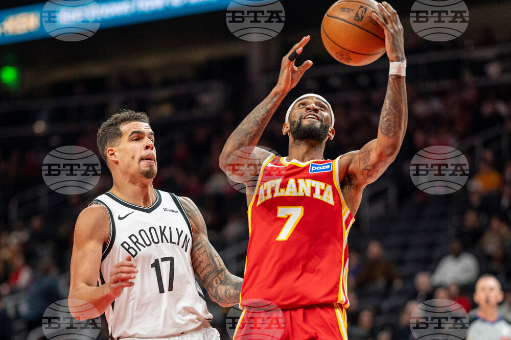 Nets Hawks Basketball