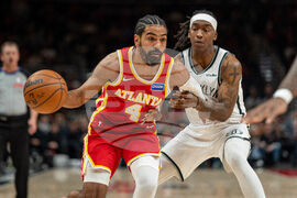 Nets Hawks Basketball