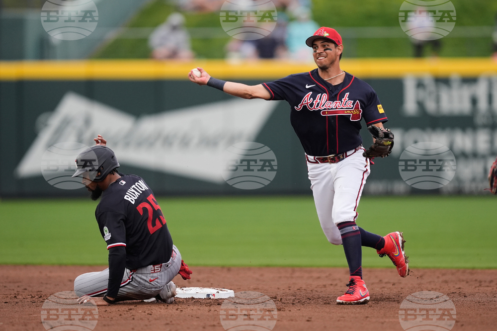 Twins Braves Spring Baseball