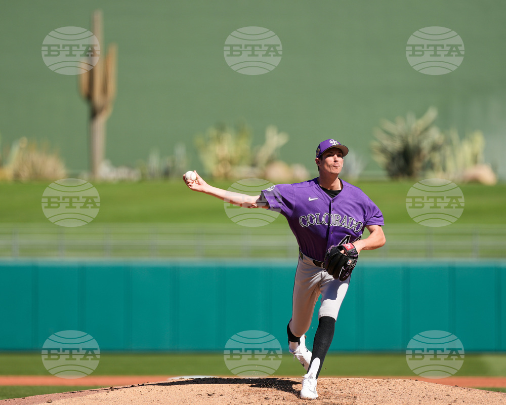 Rockies Rangers Spring Baseball