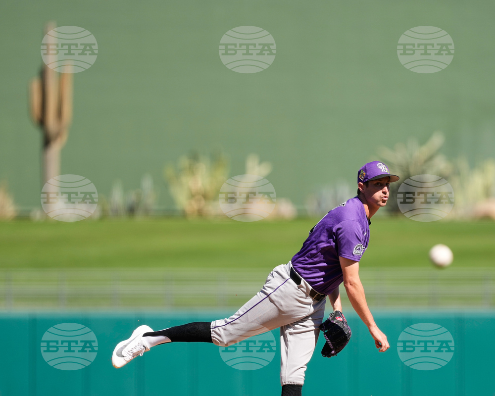Rockies Rangers Spring Baseball