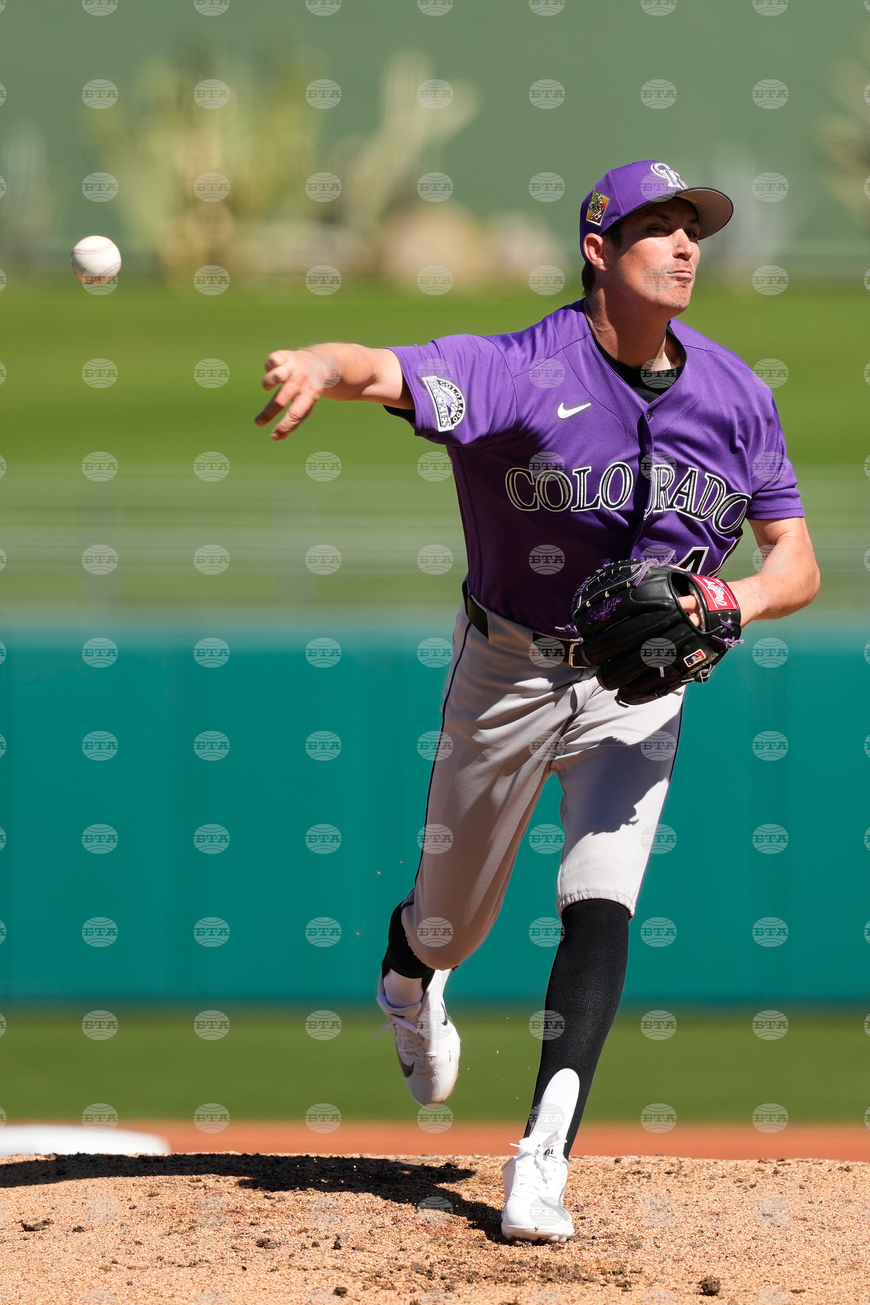 Rockies Rangers Spring Baseball