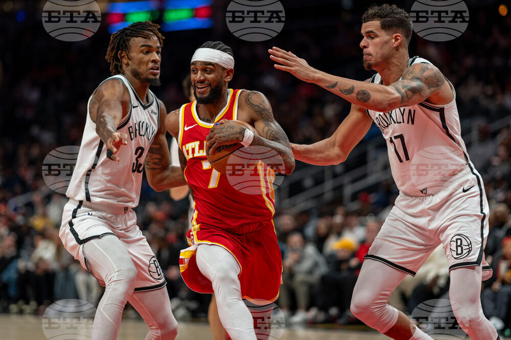 Nets Hawks Basketball
