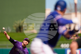 Rockies Rangers Spring Baseball