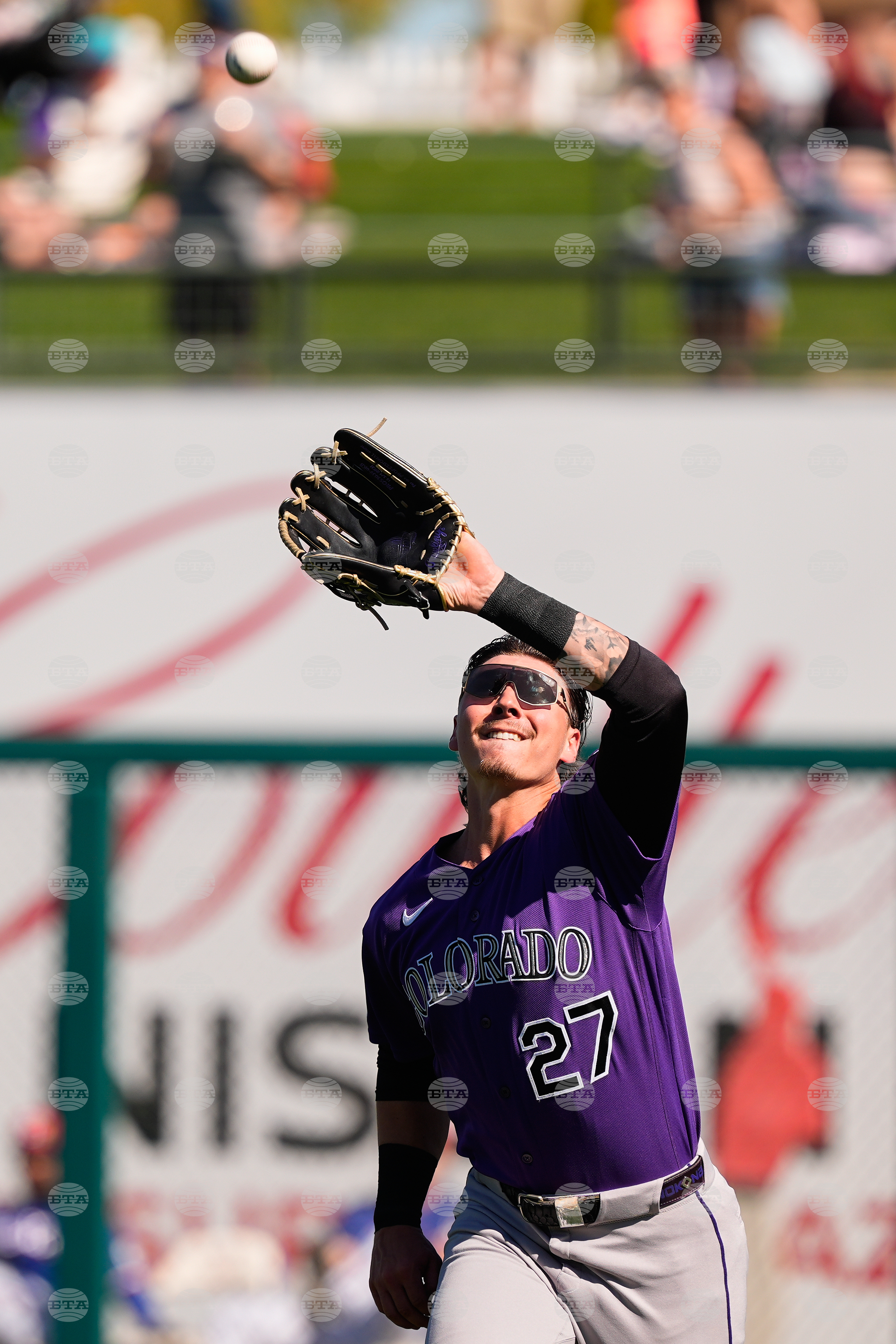 Rockies Rangers Spring Baseball