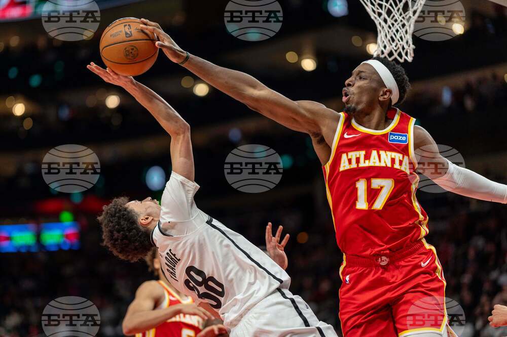 Nets Hawks Basketball