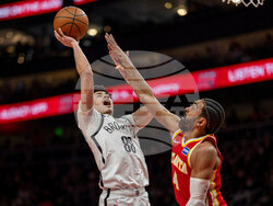 Nets Hawks Basketball