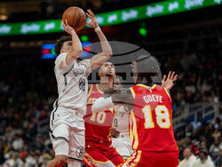 Nets Hawks Basketball