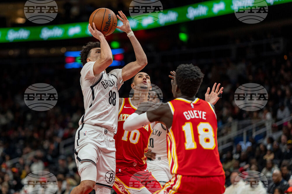 Nets Hawks Basketball