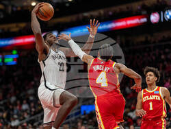 Nets Hawks Basketball