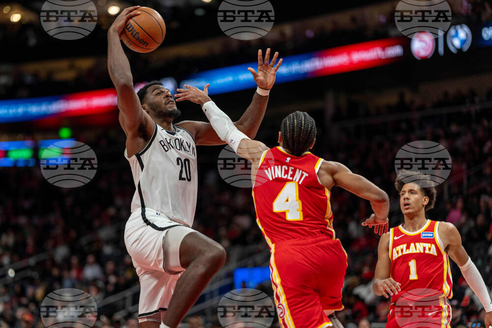 Nets Hawks Basketball