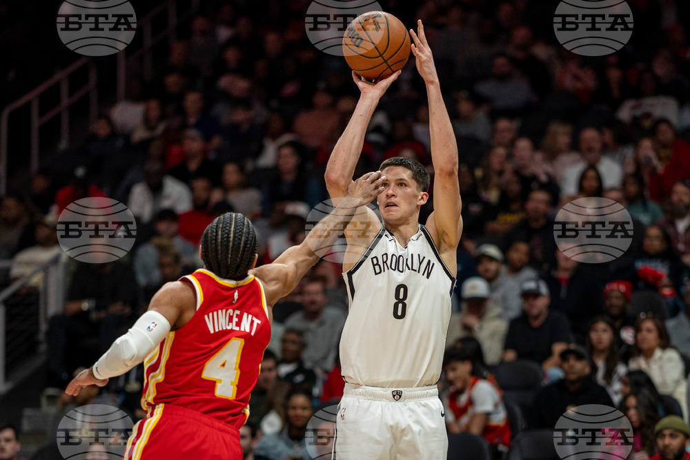 Nets Hawks Basketball