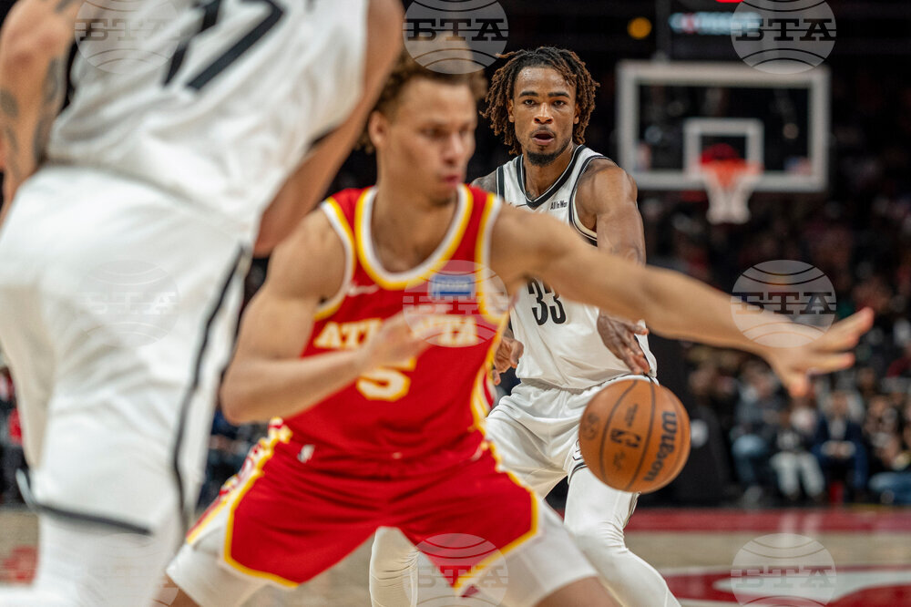 Nets Hawks Basketball