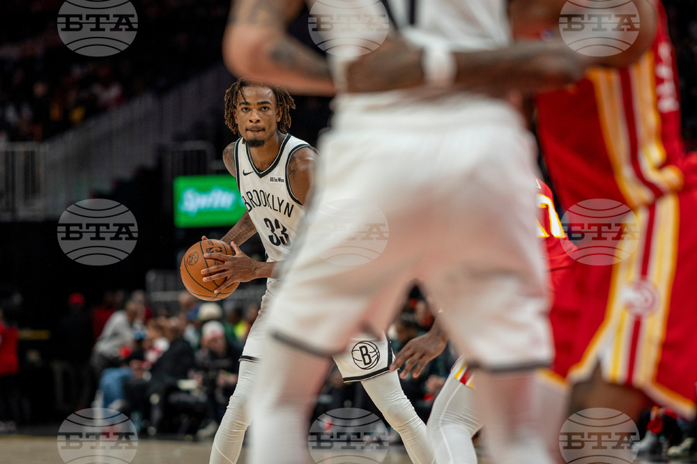 Nets Hawks Basketball