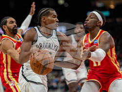 Nets Hawks Basketball