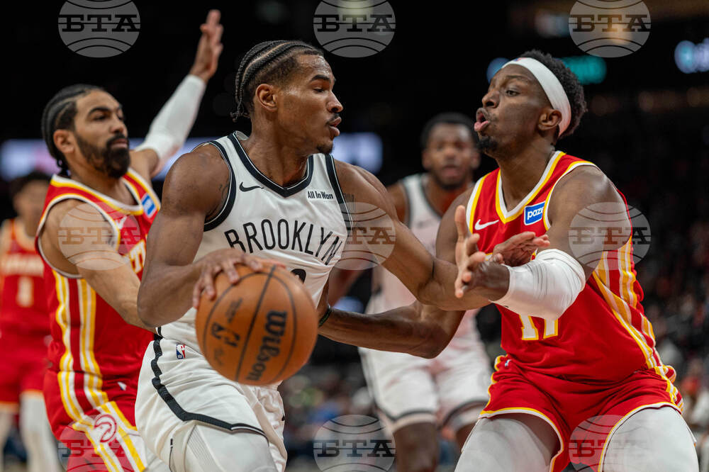 Nets Hawks Basketball