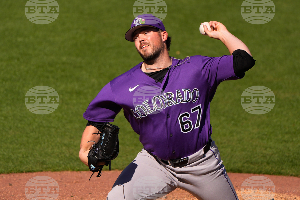 Rockies Rangers Spring Baseball