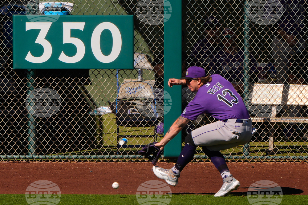 Rockies Rangers Spring Baseball