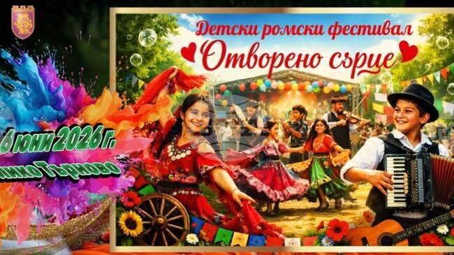 Ромски фолклор и занаяти ще представят участниците в Детския ромски фестивал „Отворено сърце“