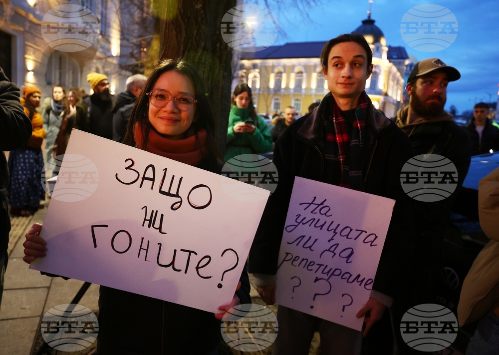 Национален студентски дом - театрално студио "Студентина" - протест