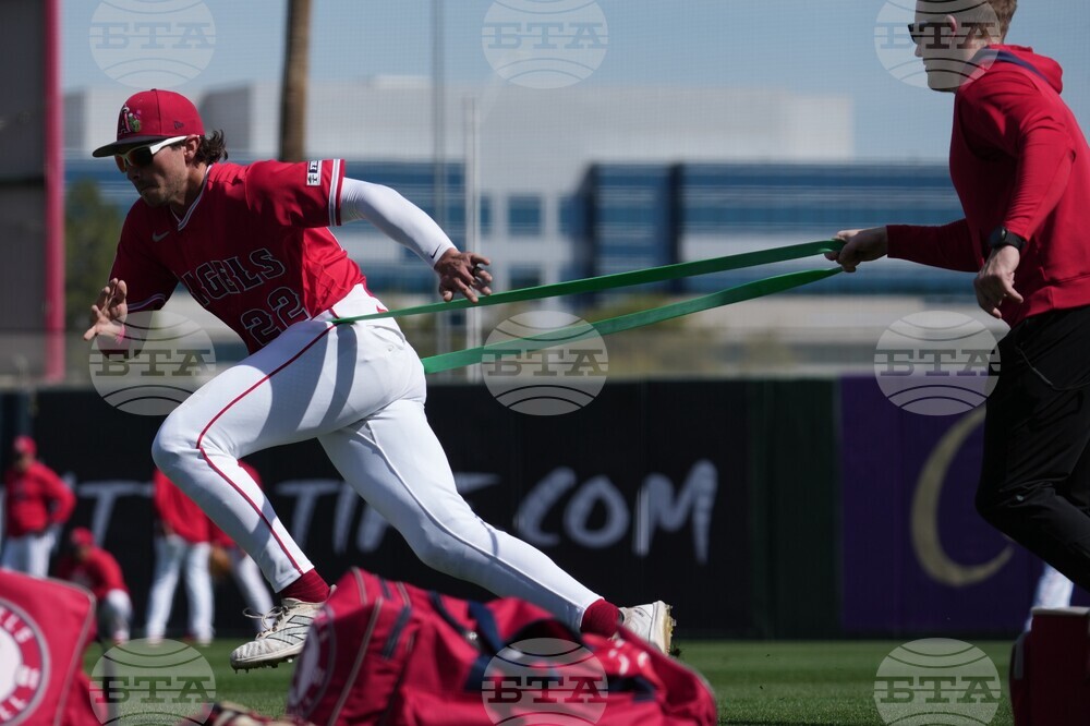 Rangers Angels Spring Baseball