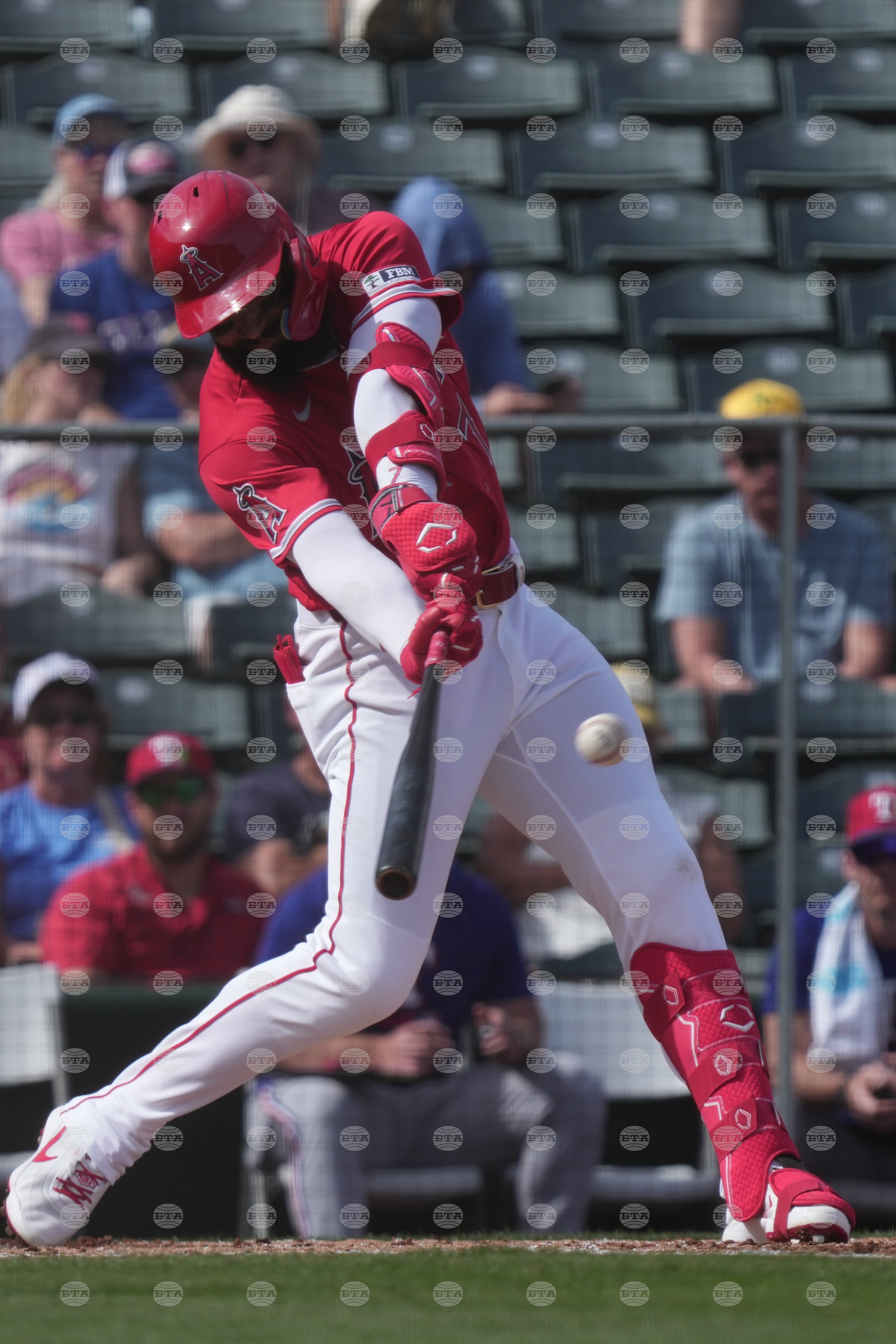 Rangers Angels Spring Baseball