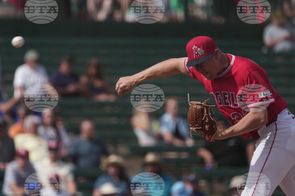 Rangers Angels Spring Baseball