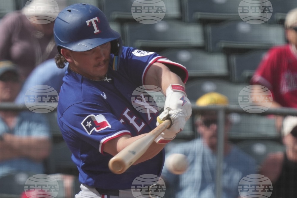 Rangers Angels Spring Baseball