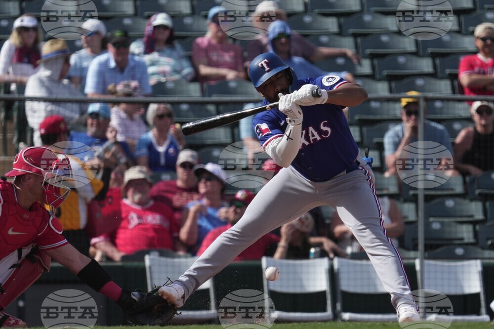 Rangers Angels Spring Baseball