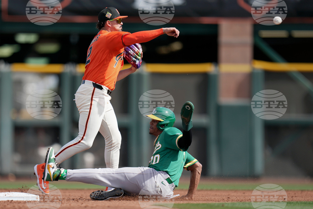 Athletics Giants Spring Baseball
