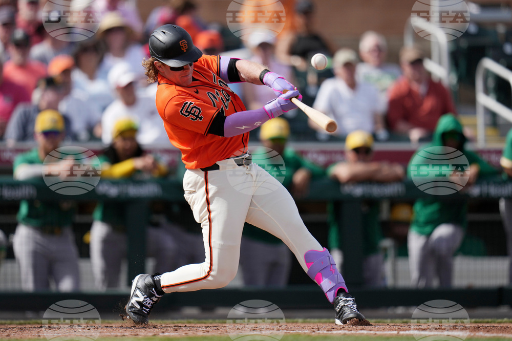 Athletics Giants Spring Baseball