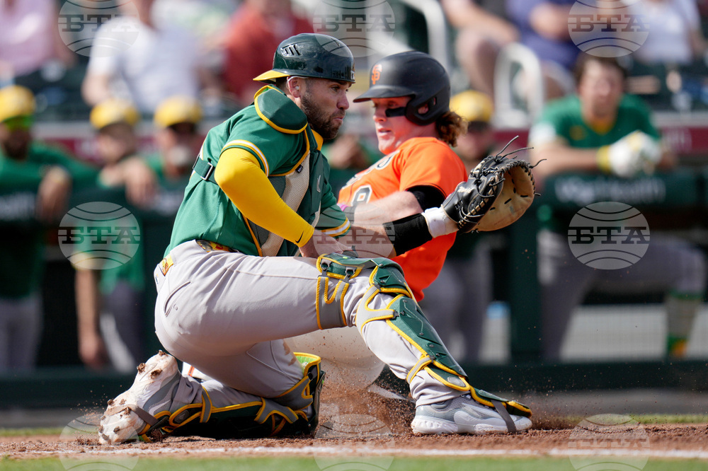 Athletics Giants Spring Baseball